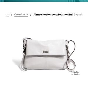 Aimee Kestenberg Light White Leather Crossbody Bag With Matching Wallet